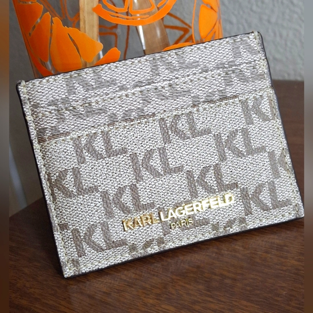 Karl Lagerfeld Monogram Card Holder